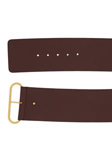 Saint Laurent lacquered leather belt - Bruin