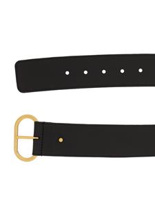 Saint Laurent lacquered leather belt - Zwart