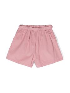 Knot Mattea ribfluwelen shorts - Roze