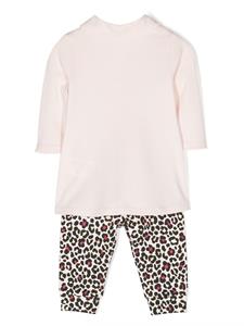 Michael Kors Kids Top en broek met geborduurd logo - Roze