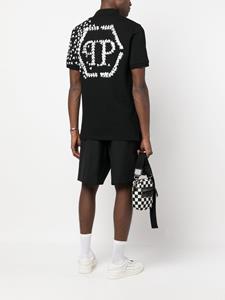 Philipp Plein Poloshirt met logoprint - Zwart
