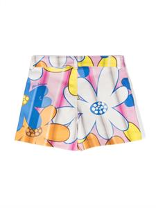 Moschino Kids Shorts met bloemenprint - Wit