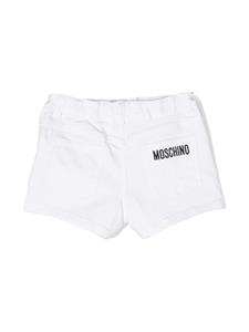 Moschino Kids Shorts met logoprint - Wit