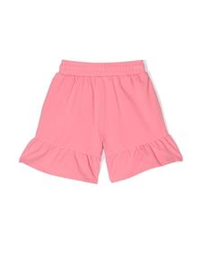 Moschino Kids Shorts met ruches - Roze