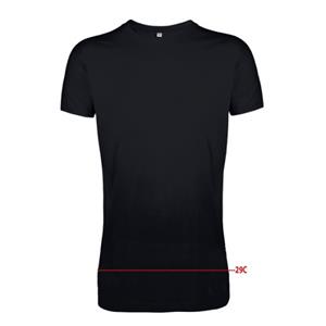 Logostar Extra lang formaat basic heren t-shirt zwart -