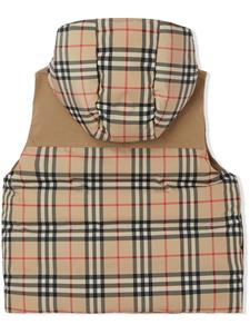 Burberry Kids Bodywarmer met capuchon - Beige