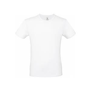 B&C Wit basic grote maten t-shirt met ronde hals voor heren