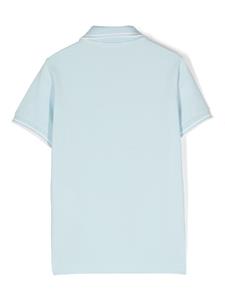 Stone Island Junior Poloshirt met logopatch - Blauw