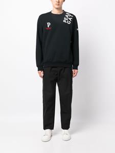 PEARLY GATES Sweater met logoprint - Zwart