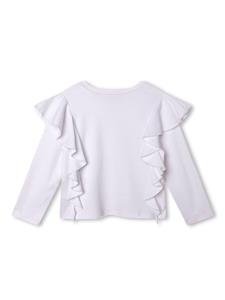 Givenchy Kids T-shirt met ruches - Wit