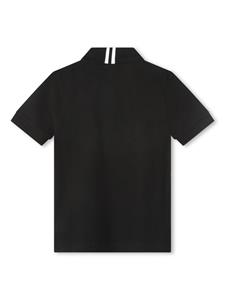 HUGO KIDS Poloshirt met logoprint - Zwart