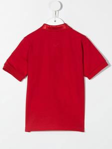 Moncler Enfant Poloshirt met logo kraag - Rood