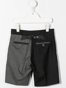 Thom Browne Kids Tweekleurige bermuda shorts - Grijs
