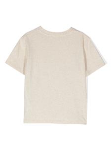 Bonpoint T-shirt met zonnebloemprint - Beige