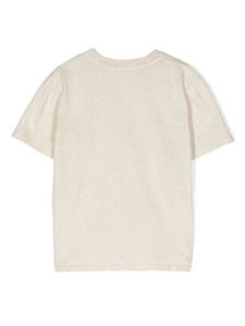 Bonpoint T-shirt met kersenprint - Beige