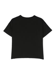 Marques'Almeida KIDS T-shirt met geborduurd logo - Zwart
