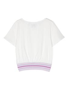 Simonetta T-shirt met elastische taille - Wit