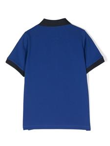 Moncler Enfant Poloshirt met logopatch - Blauw