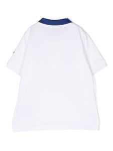 Moncler Enfant Poloshirt met contrasterende kraag - Wit