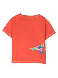 Stella McCartney Kids T-shirt met vogelprint - Rood