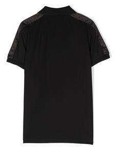 BOSS Kidswear Poloshirt met logopatch - Zwart