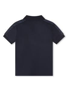 BOSS Kidswear Poloshirt met logopatch - Blauw
