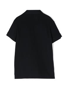 Thom Browne Kids Poloshirt met logopatch - Blauw