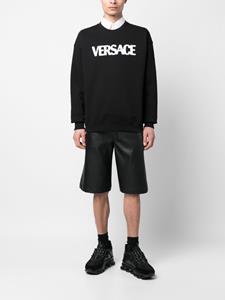 Versace Sweatshirt met logopatch - Zwart