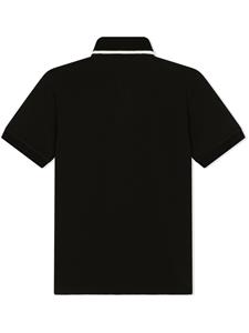 Dolce & Gabbana Kids Poloshirt met geborduurd logo - Zwart