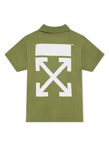 Off-White Kids T-shirt met Arrows print - Groen
