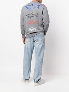 Paul & Shark Sweater met logoprint - Grijs