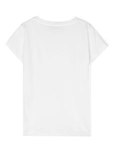 Miss Blumarine T-shirt met geborduurd logo - Wit