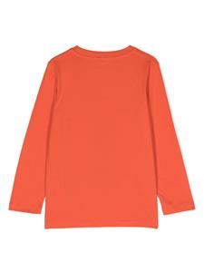Stella McCartney Kids T-shirt met bloemenprint - Oranje