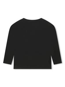 Kenzo Kids T-shirt met logoprint - Zwart