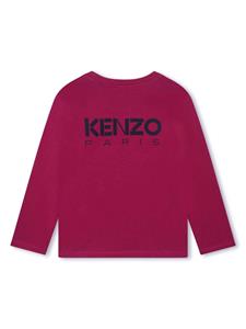 Kenzo Kids T-shirt met ronde hals - Paars