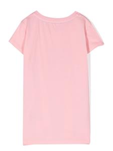 Liu Jo Kids T-shirt verfraaid met glitterlogo - Roze