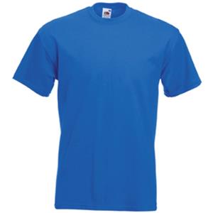 Fruit Of The Loom Set van 2x stuks basic kobalt blauw t-shirt voor heren