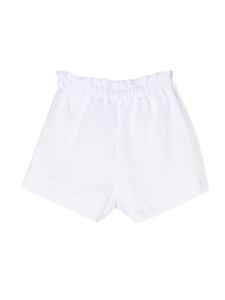 Il Gufo Shorts met paperbag taille - Wit