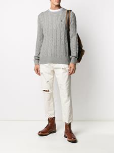 Polo Ralph Lauren Kabelgebreide sweater - Grijs