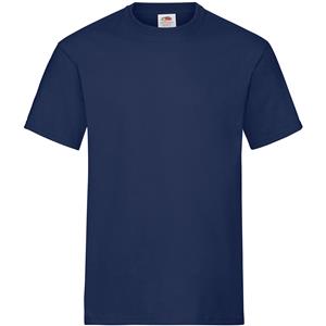 Fruit Of The Loom 3-Pack Maat - Donkerblauwe/navy t-shirts ronde hals 195 gr heavy T voor heren