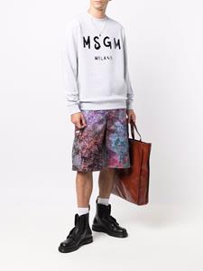 MSGM Sweater met logoprint - Grijs