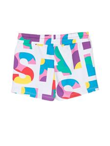 Stella McCartney Kids Bermuda shorts met logoprint - Wit