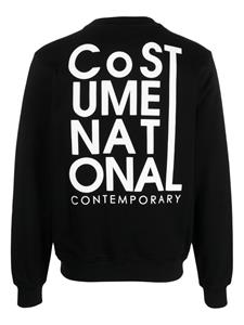 Costume national contemporary Sweater met logoprint - Zwart