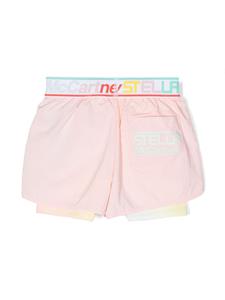 Stella McCartney Kids Shorts met logoband - Roze