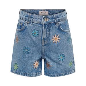 Only Kids Fine Embroidery Denim Shorts