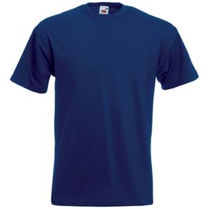 Fruit Of The Loom Set van 3x stuks basic navy blauw t-shirt voor heren