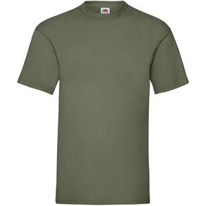 Fruit Of The Loom 5-Pack Maat - Olijf groene t-shirts ronde hals 165 gr valueweight voor heren