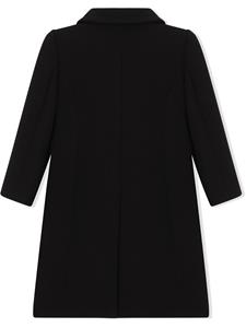 Dolce & Gabbana Kids Wollen mantel - Zwart
