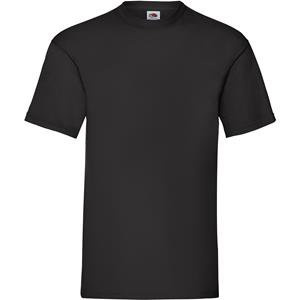 Fruit Of The Loom 5-Pack Maat - Zwarte T-shirts ronde hals 165 gr valueweight voor heren