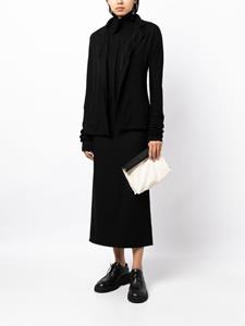 Yohji Yamamoto Vest met rits - Zwart